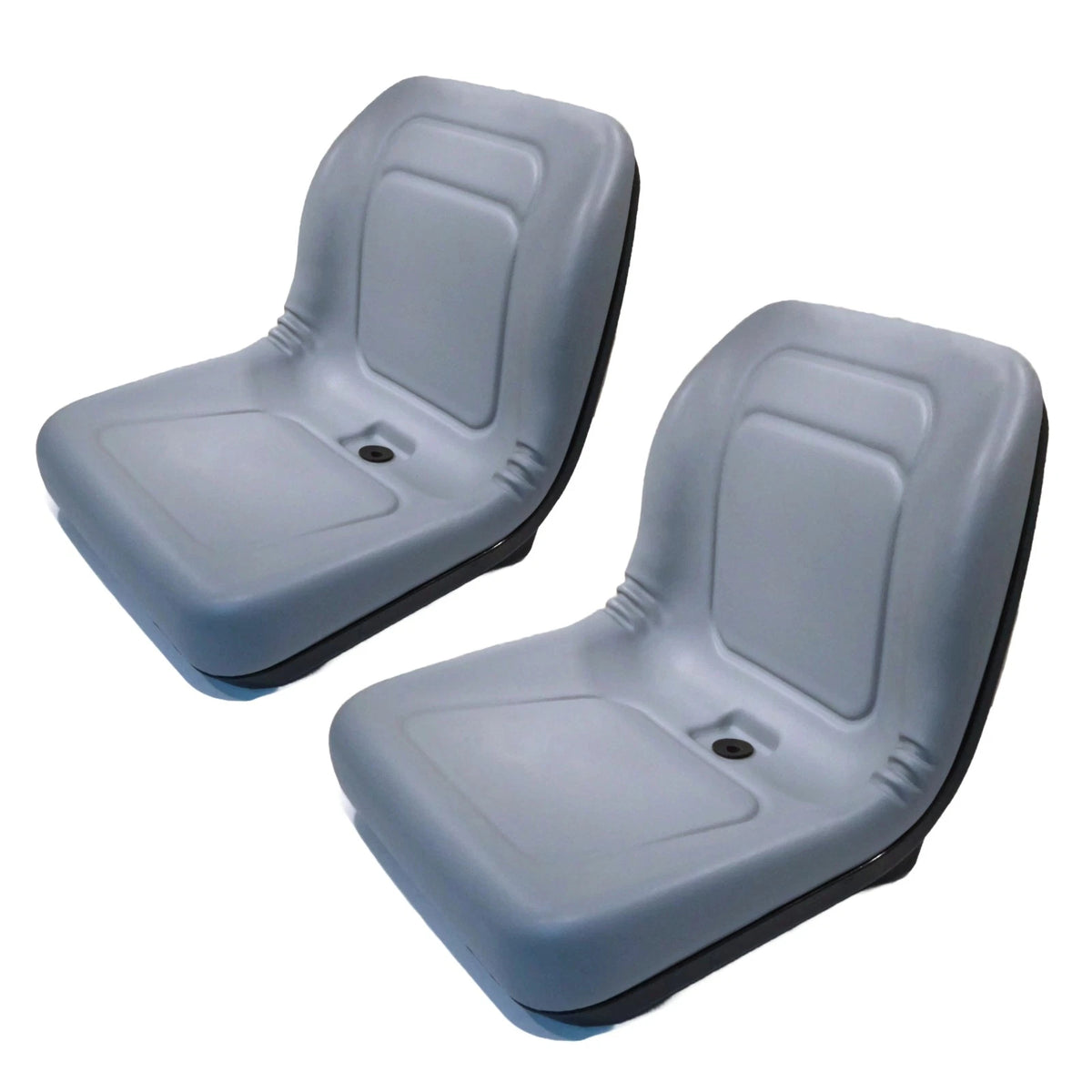 (2-Pack) Gray HIGH BACK SEATS for John Deere Gators TX: 4x2 & Turf 4x2 UTV