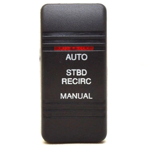 Carling Boat Contura III Rocker Switch Actuator - STBD Recirc A/M Lit