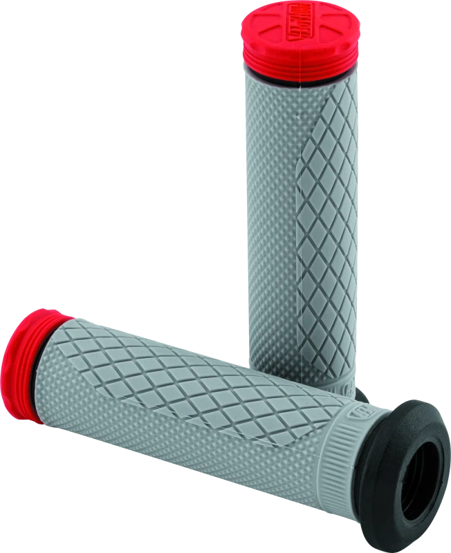 ProTaper Tri Density Full Diamond ATV Grips - Red