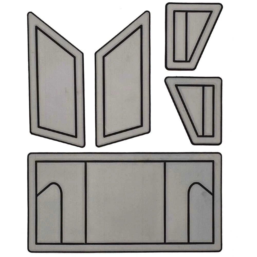 Moomba Boat Non-Skid Deck Mats 118219 - Transom GatorStep Gray (kit)