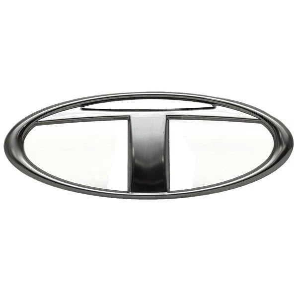 Tahoe Boat Raised T Emblem Decal - Gray Plastic Sticker