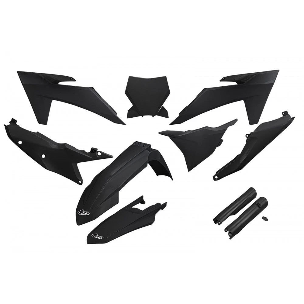 UFO Complete Plastic Kit for KTM SXF 450 2023-2024 Black