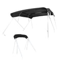 4 Bow 8 Ft Pontoon Bimini Top Replacement Canvas Cover with Boot Without Frame