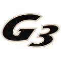 G3 Boat Logo Decal 73405187 - Black Cream Sticker
