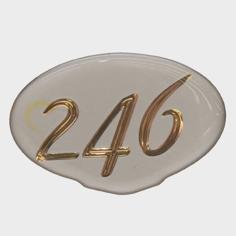 Cobalt Boat Raised Emblem Decal 490855 - 246 Sticker Silver Gold