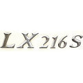 Larson Boat Raised Emblem Decal 8624-1347 - LX 216 S Sticker