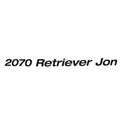 Crestliner Boat Decal 2201939 - 2070 Retriever Jon Black Sticker