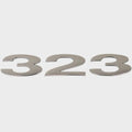 Cobalt Boat Raised Decal 451038 - 323 Silver Sticker