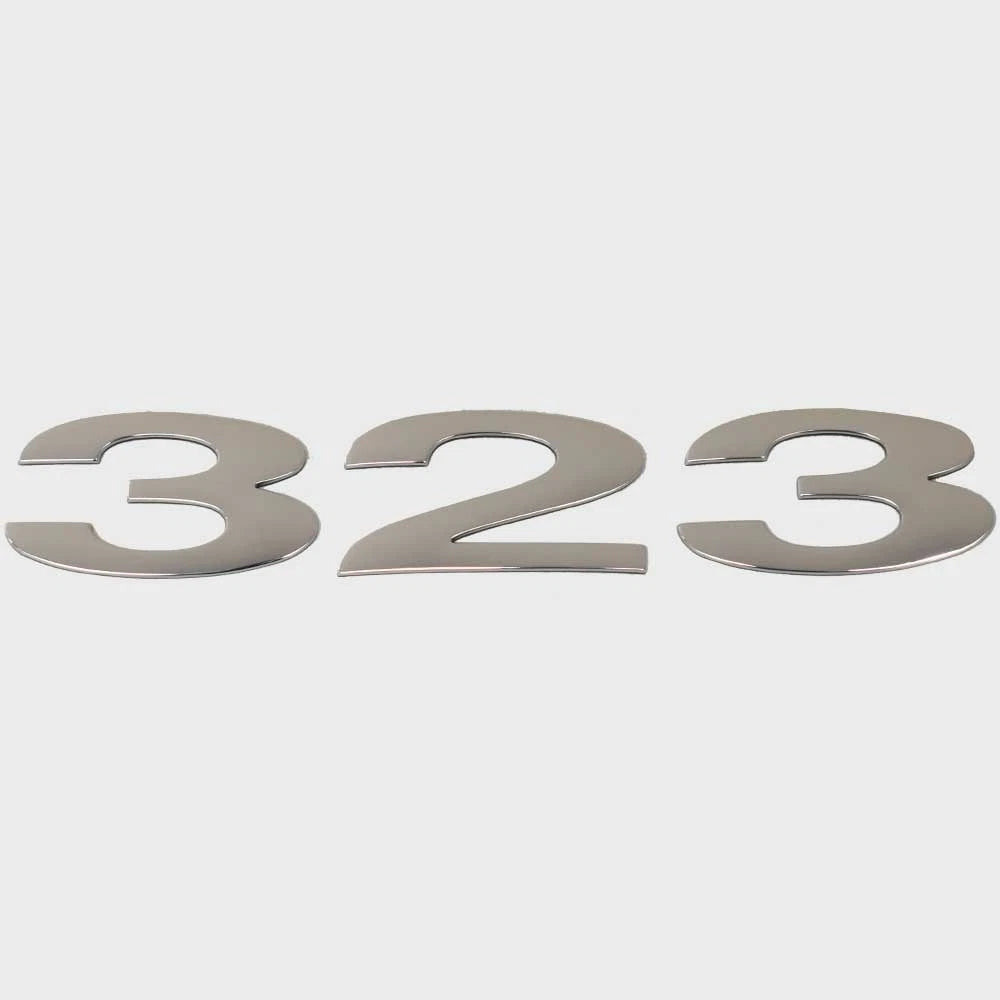 Cobalt Boat Raised Decal 451038 - 323 Silver Sticker