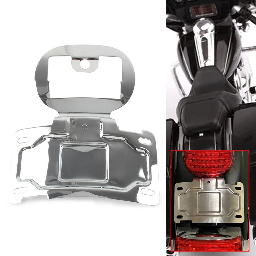 1X Plate Bracket Motorcycle License Plate Relocation Kit for Harley Touring
