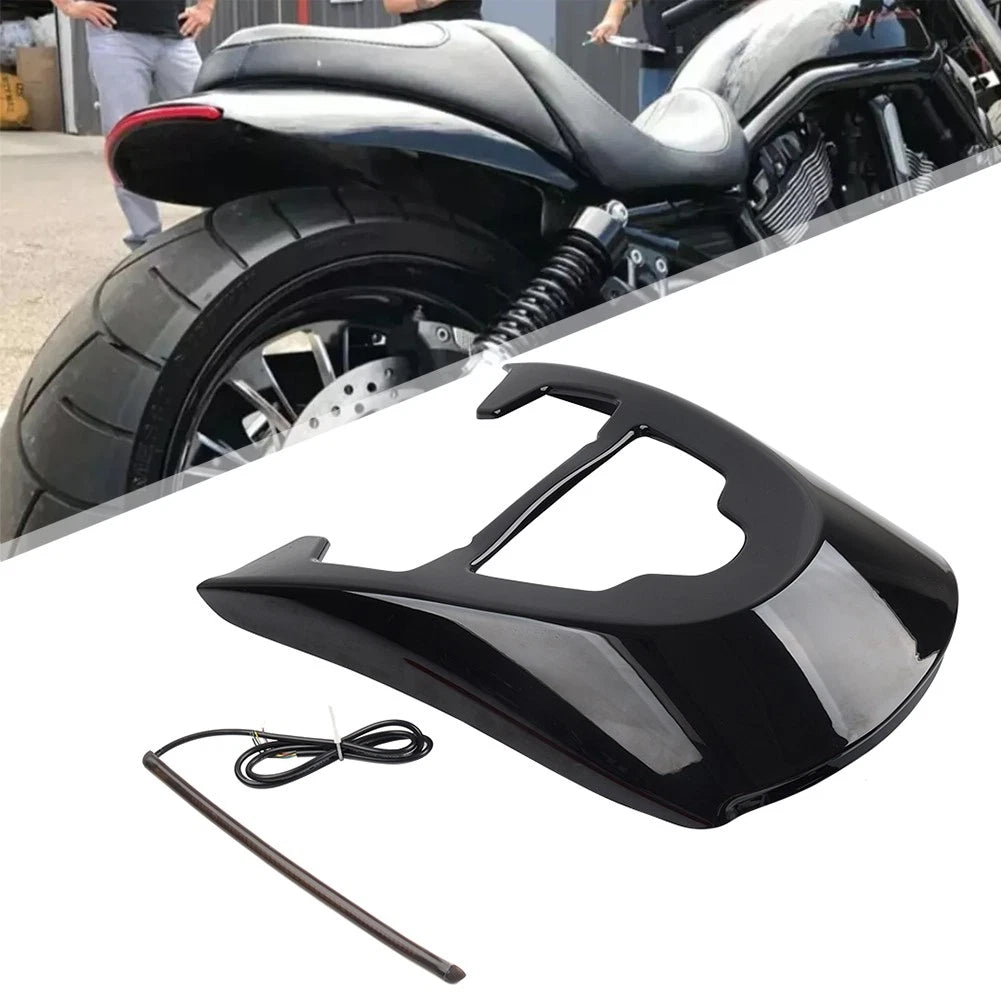 Vivid Black Rear Mudguard with Light for Harley VRSCDX VRSCAW VRSCA 2002-2017