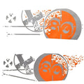 MasterCraft Boat Graphic Decal 750297 - X80 Turn Buoy Orange (2 PC)
