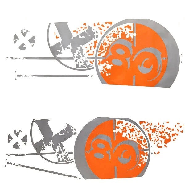 MasterCraft Boat Graphic Decal 750297 - X80 Turn Buoy Orange (2 PC)