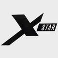 MasterCraft Boat X Star Decal Sticker - Black Vinyl 7 X 4 1/8 Inch