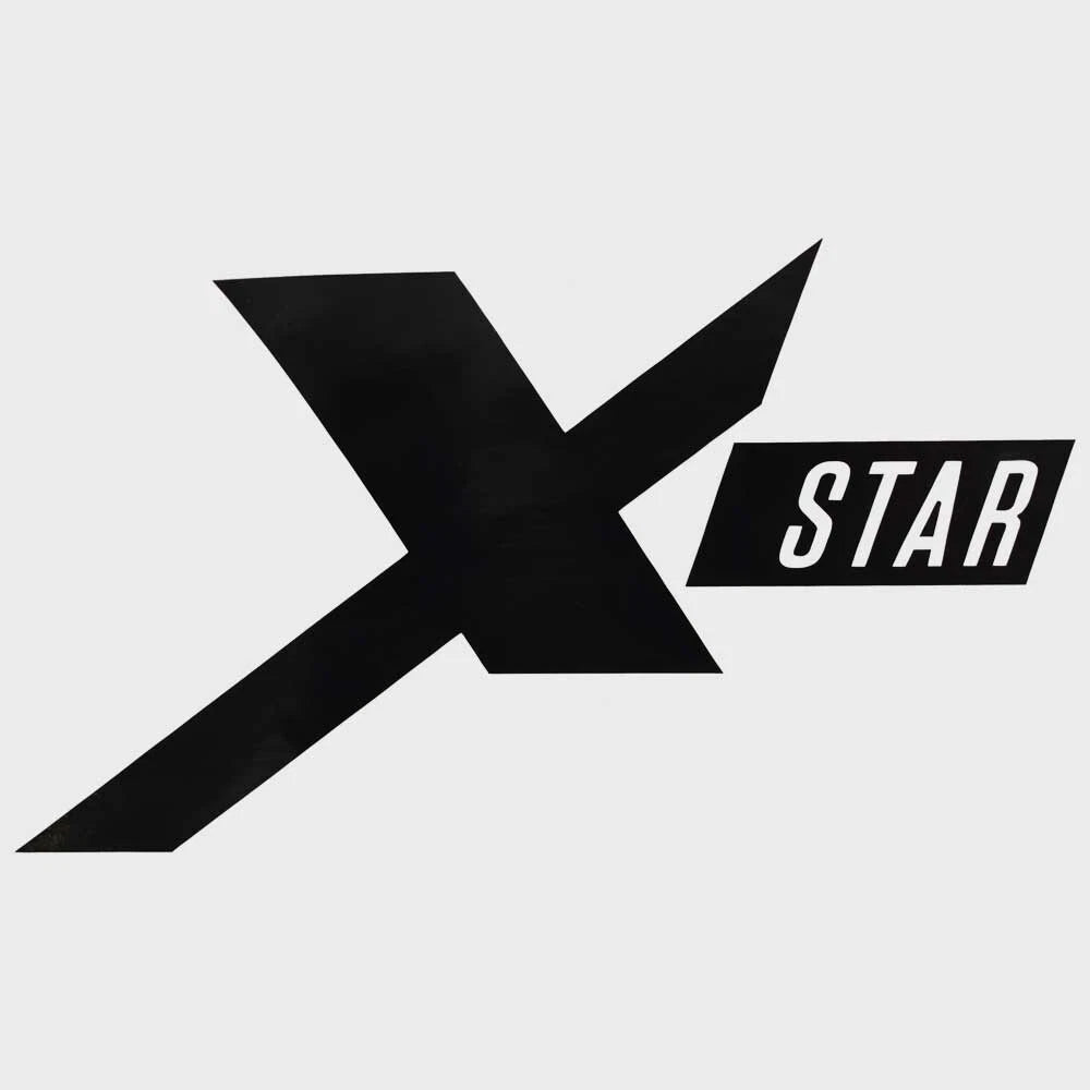 MasterCraft Boat X Star Decal Sticker - Black Vinyl 7 X 4 1/8 Inch