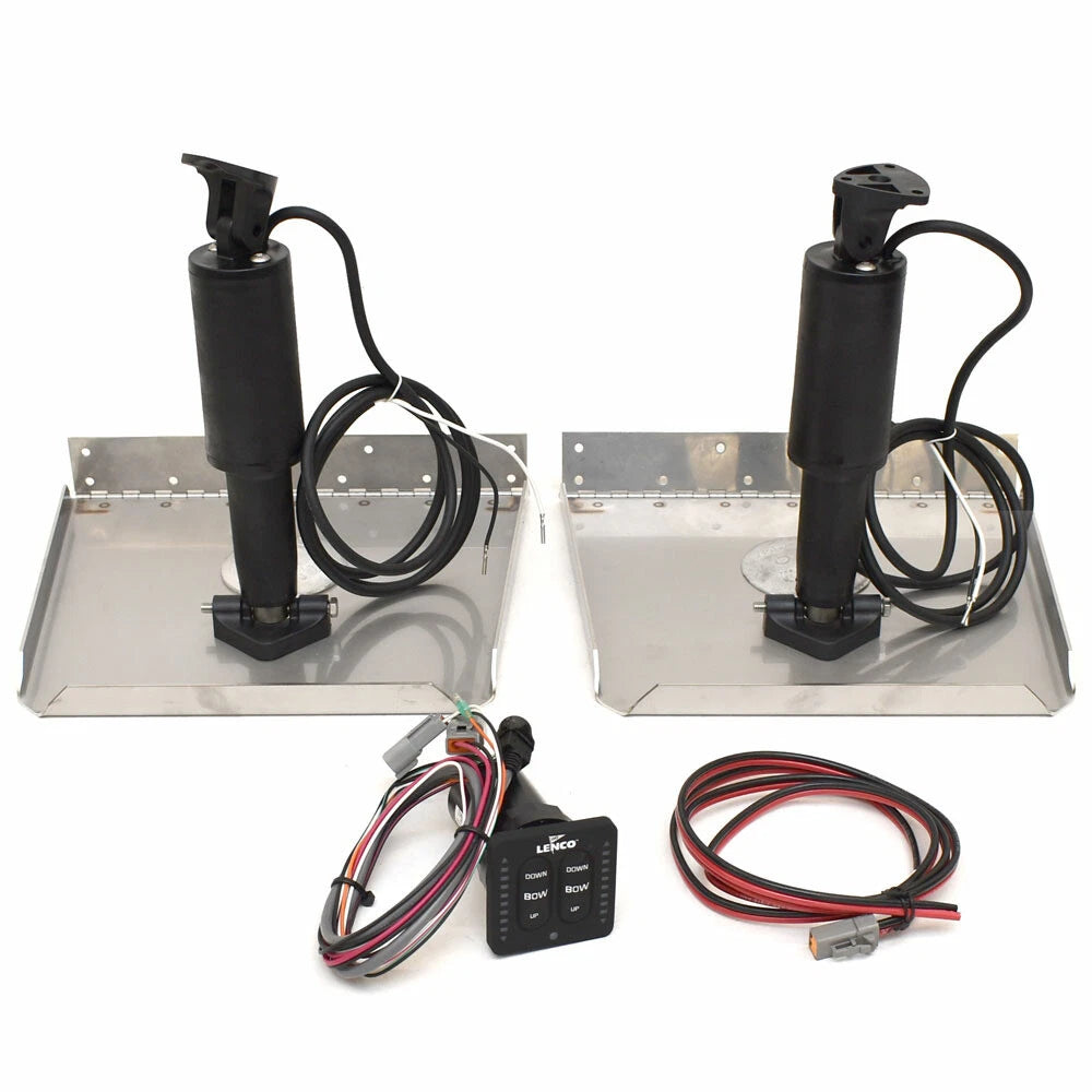 Aviara Boat Trim Tabs 559087 - Lenco 12 X 14 Inch 12 Gauge SS (kit)