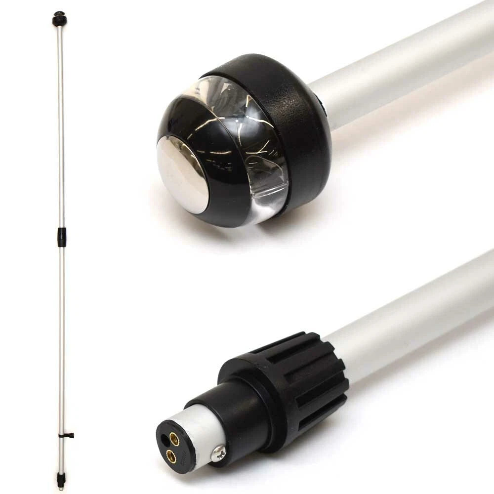 Aqua Signal Boat All-Round Stern Light 22726-1 - Folding Pole 72 Inch