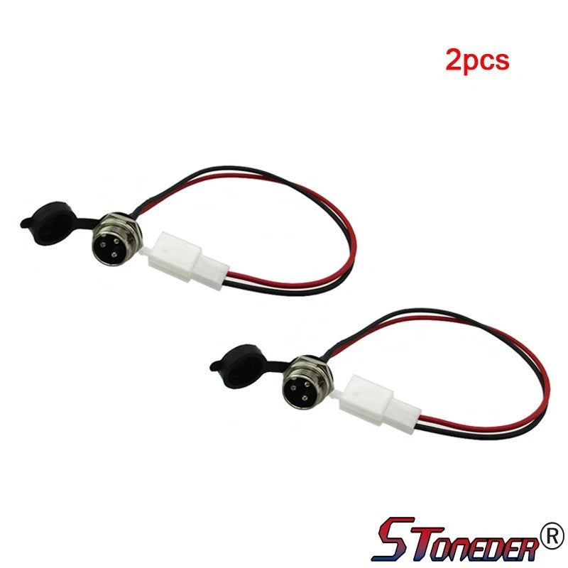STONEDER 3 Pin Connector Jack Socket for Battery Charger Razor Izip E Scooter