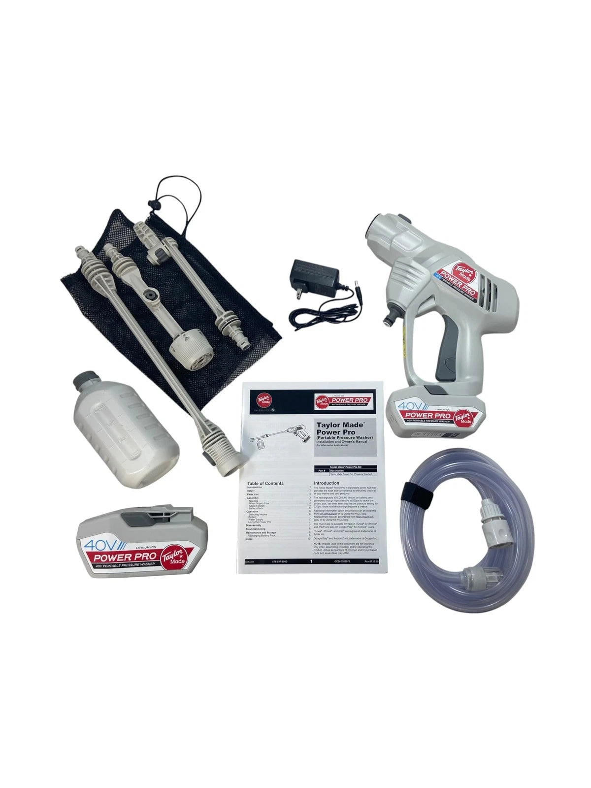 Taylor Made 12444, Power Pro 40V Portable Pressure Washer, OEM