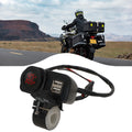 Charger Part Charger DC12V-24V Dual USB LED Display Motorcycle PP Metal