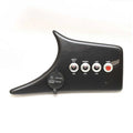 Lowe Boat Toggle Switch Panel 2254184 - Brushed Graphite Plastic