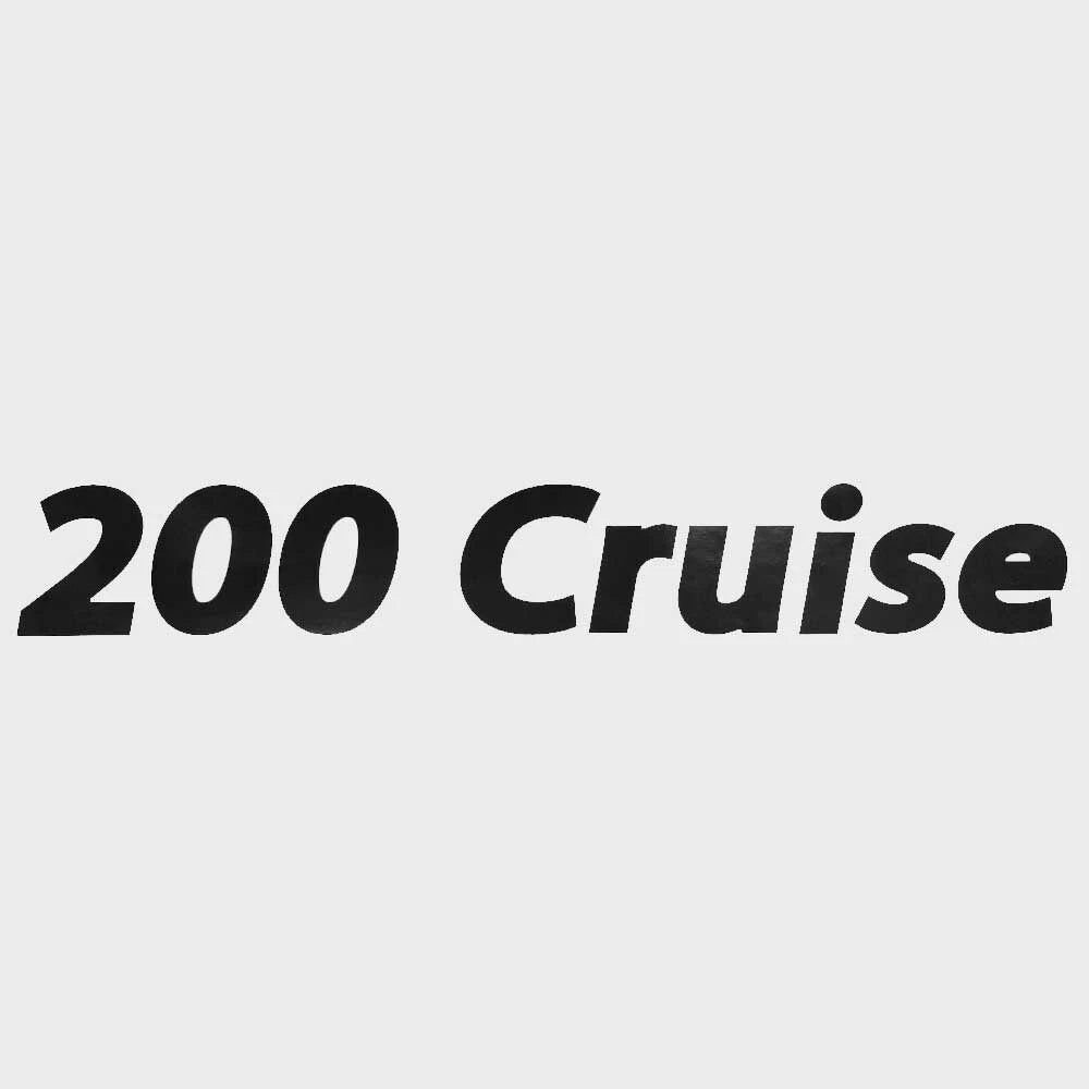 Lowe Boat Emblem Decal 2178380 - 200 Cruise Black 15 1/4 X 2 1/4 Inch