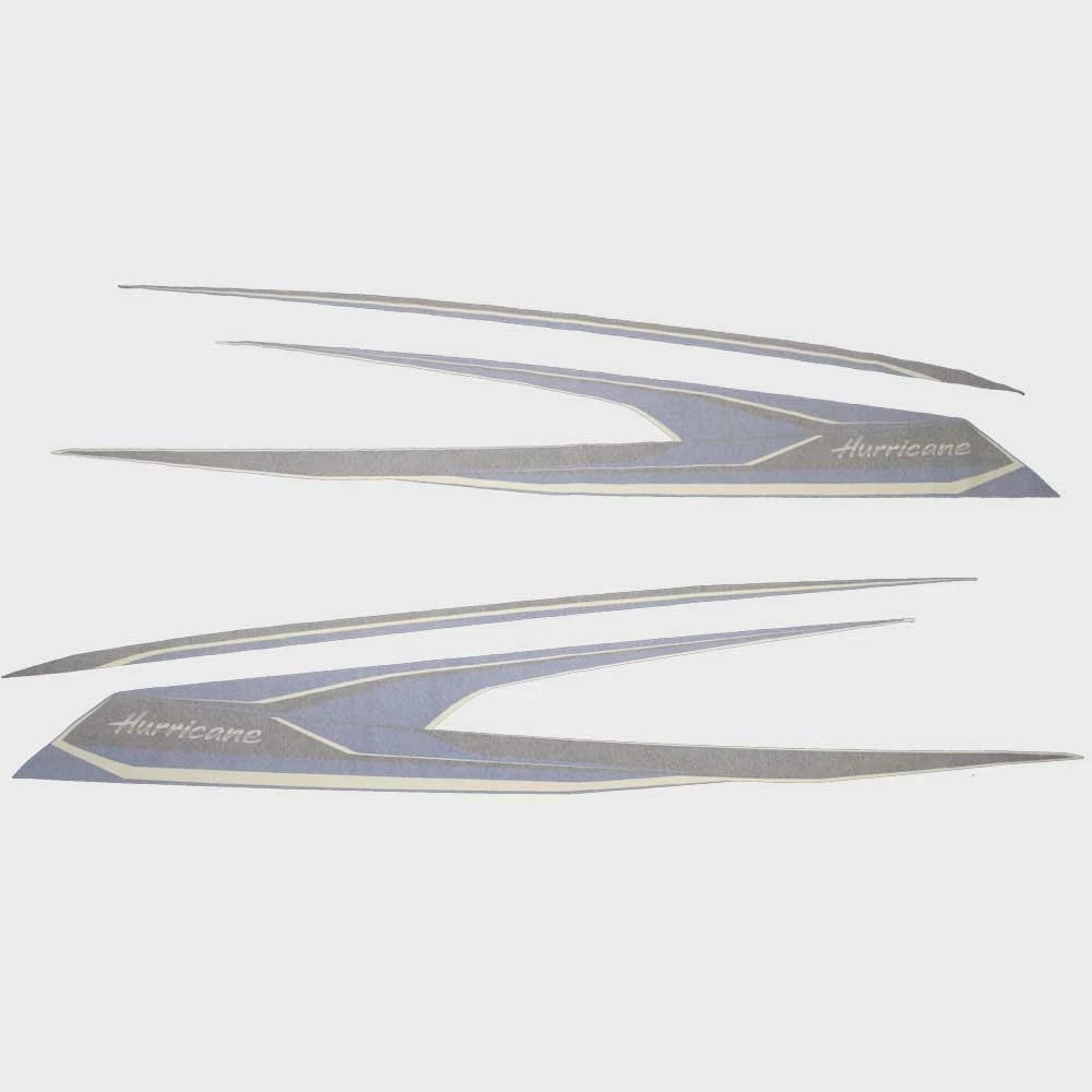 Hurricane Boat Graphic Decals 467033 - 2020 SportDeck Deep Blue (4 PC)