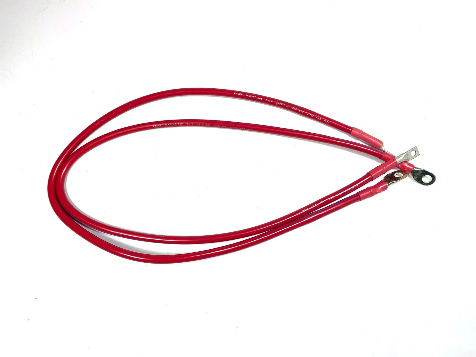 Pacer Marine J1127 & J378, SAE 4 Type SGT Cable 60V 39'' - 2 Pack