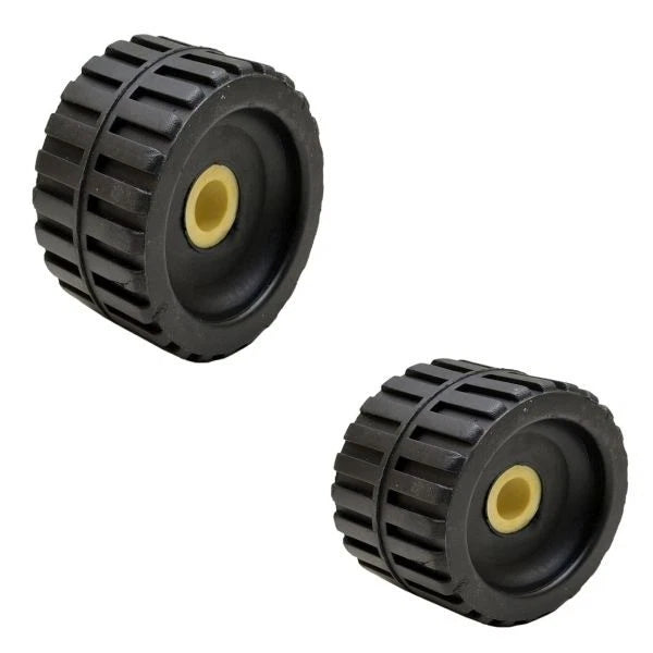 Craton Boat Wobble Rollers RR50356 - 5 Inch Ribbed Rubber (pair)