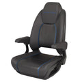 Manitou Boat High Back Reclining Helm Seat 3014-0008422 - Gray Blue