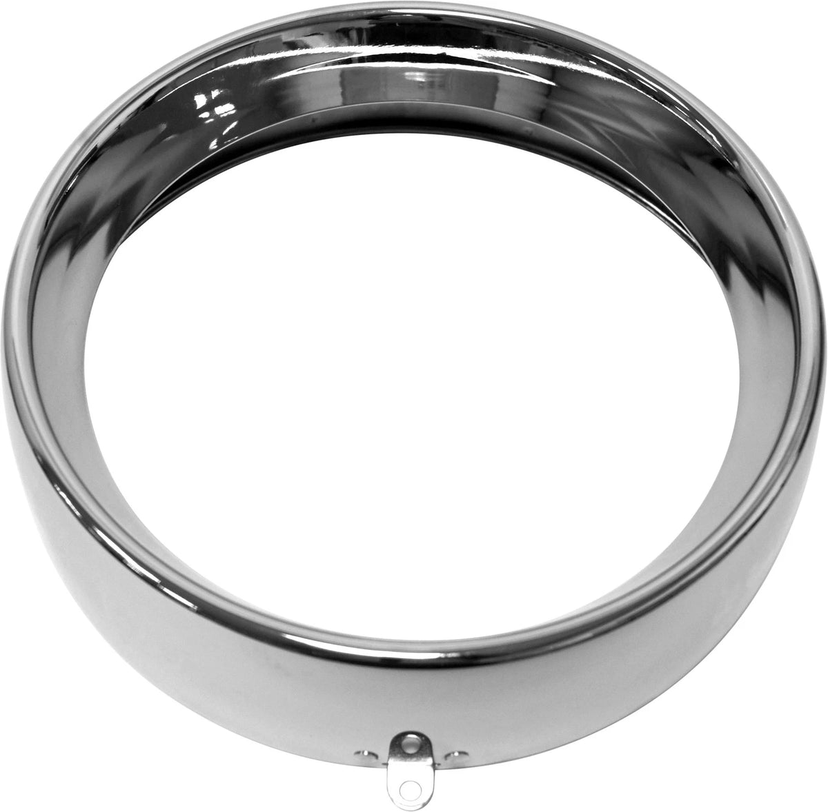 HARDDRIVE Frenched Headlight Trim Ring Chrome 7 Tab Style – Fits Harley-Davidso N