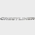 Crestliner Boat Raised Logo Decal 2201999 - Chromax Silver Sticker