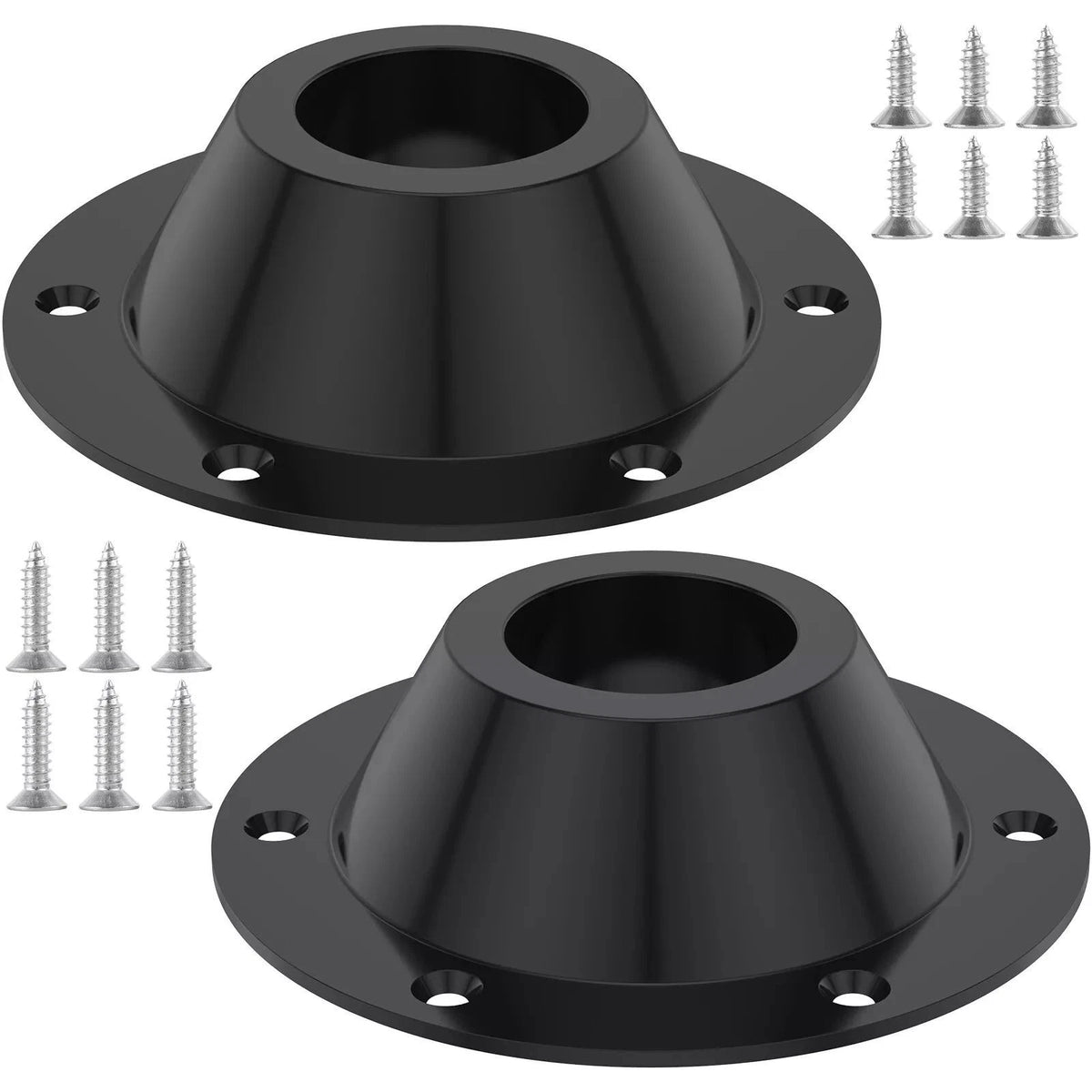 2Pcs RV Table Bases Aluminium Floor Fixed Mounting Pedestal Replacement Camper