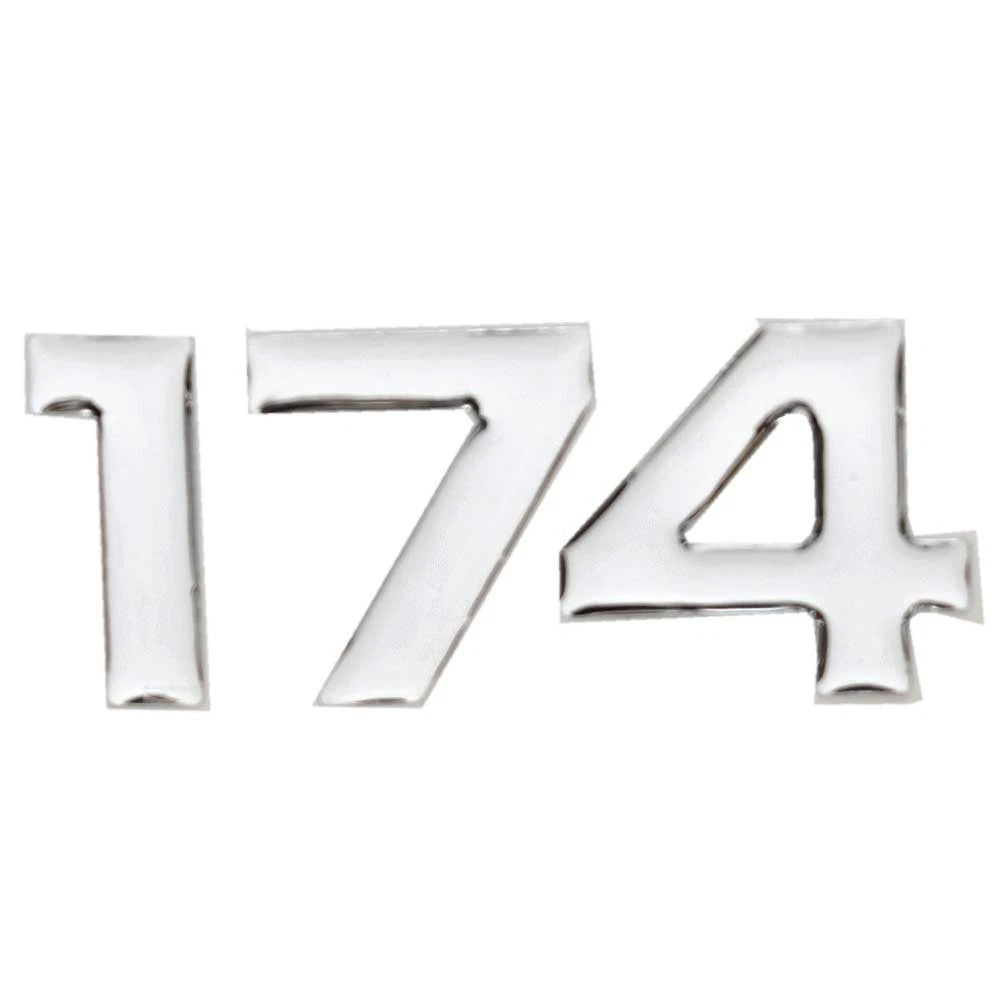 Stumpnocker Boat Raised Decal U3724001 - 174 Sport Skiff CC 2 3/4 Inch