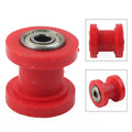 8mm Red Chain Roller Slider Tensioner Guide Pulley Dirt Pit for Bike Motorcycle