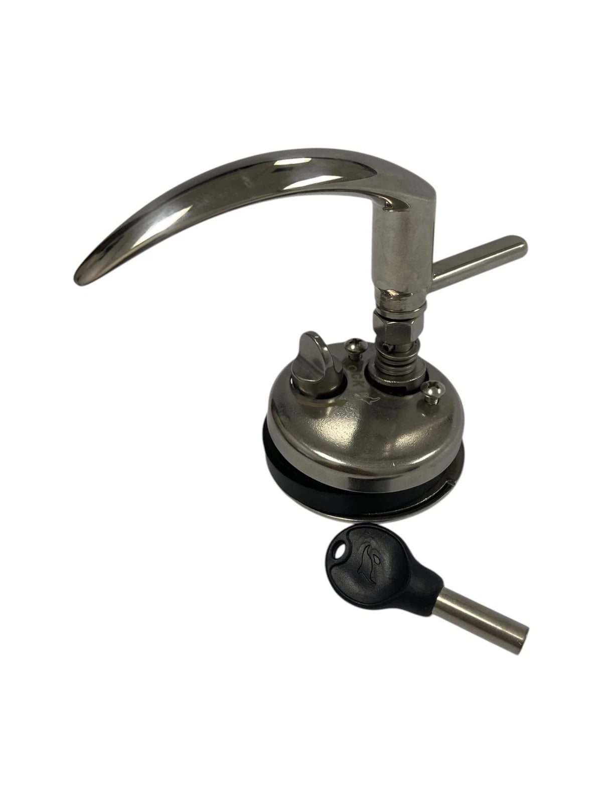 Marine Town 0407843, Face 2 9/16" Locking Privacy Door Compression Latch with Key