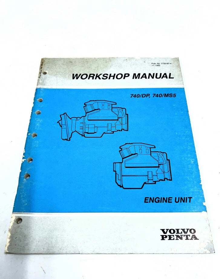 Volvo Penta 7733187-4, Workshop Manual, 740/DP, 740/MS5