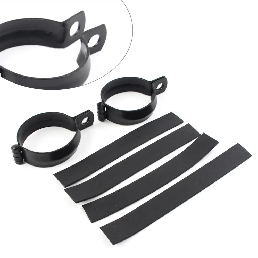 1 Pair Motorcycle Metal Front Fork Clamp Turn Signal Light Mount Bracket Holder