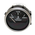 Faria Boat Temperature Gauge GJ0001A - 2 Inch Metallic Silver Black
