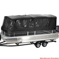SunCatcher Pontoon Boat Enclosure Bimini Package 44669-14 - V20F Black