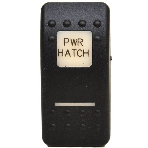 Carling Boat Rocker Switch Actuator Cover - Black PWR HATCH