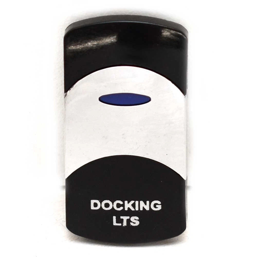 Sigma Boat Rocker Switch Cover - Docking Lights Black Silver