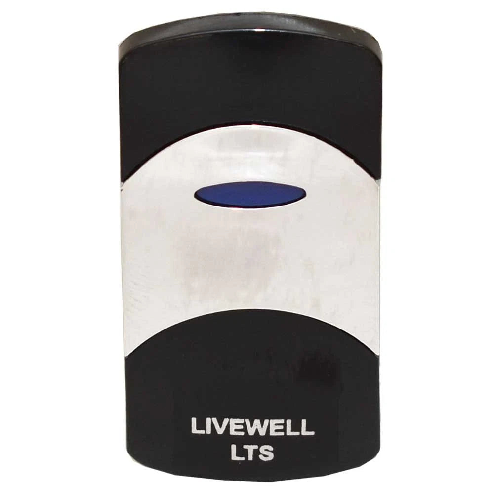 Boat Rocker Switch Cover - Livewel LTS Black Silver