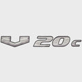 SunCatcher Boat Model Decal Sticker 73405324 - V20C Silver Black
