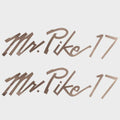 Lund Boat MR Pike 17 Decal Stickers - Metallic Gold (pair)