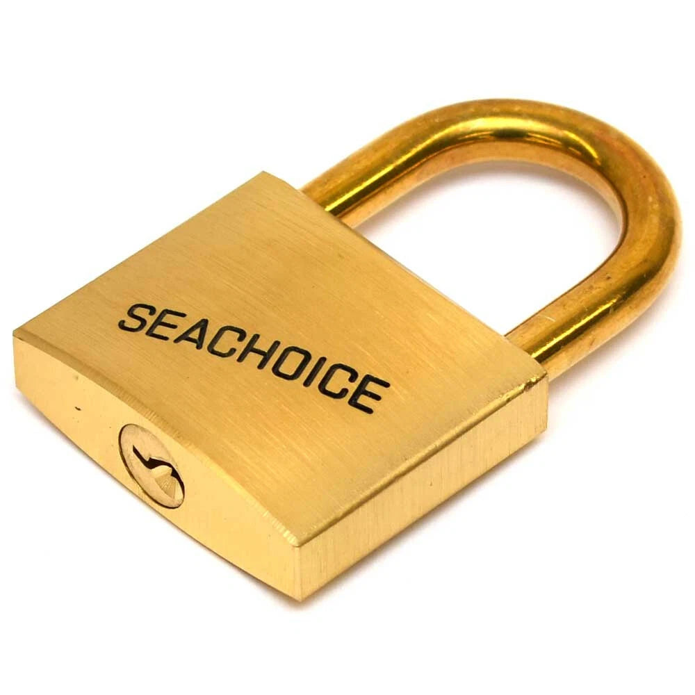 SeaChoice Boat Padlock 0-3733 - Solid Brushed Brass (2 Keys)