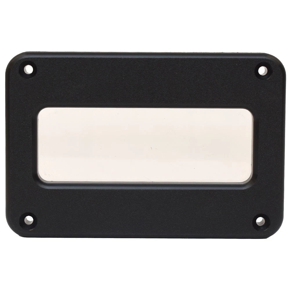 Bass CAT Boat Plexiglass Panel - 6 X 4 Inch Black Plastic