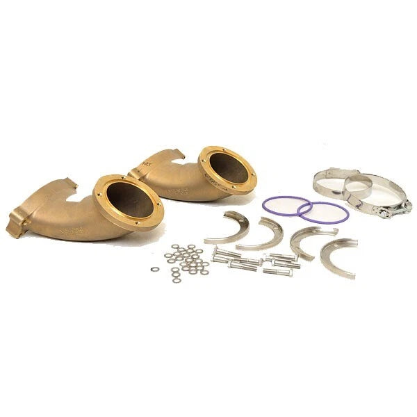 Volvo Boat Exhaust Pipe Kit 21612427 - Doral Brass 2 3/8 (kit)