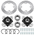 2x Front Wheel Hub Bearing Studs Disc Rotors for Polaris Ranger XP 900 2013-2019