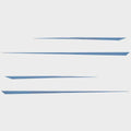 Chaparral Boat Deck Decals 14.02802 - Light Blue Stickers (4 Pc)